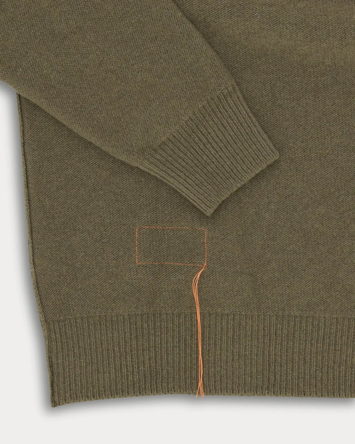 HARVARD JERSEY CUELLO REDONDO LANA MANGAS RAGLAN ARMY GREEN