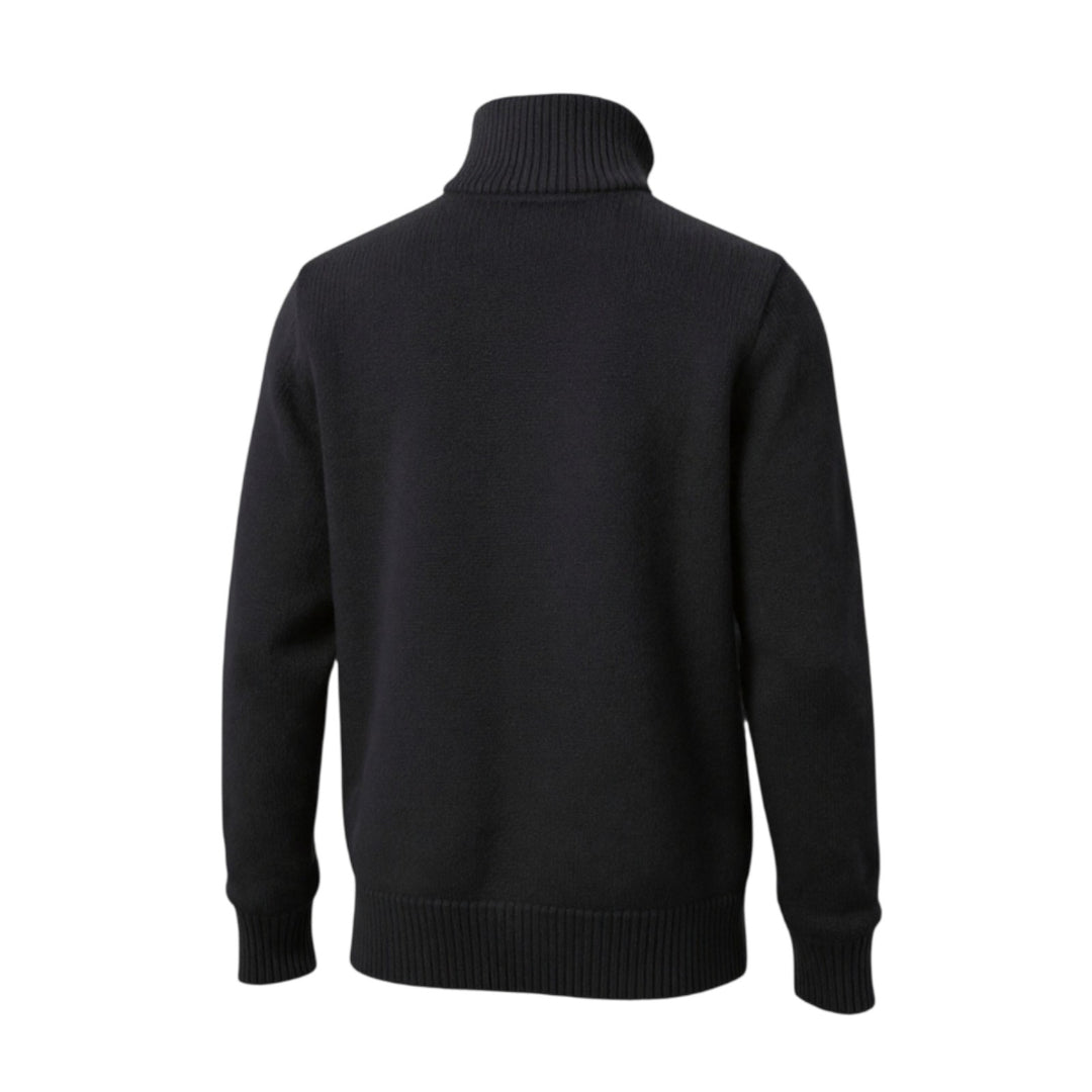 JERSEY CON CREMALLERA FINEZZA 5 LANA MERINO AZUL