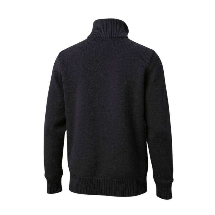 JERSEY CON CREMALLERA FINEZZA 5 LANA MERINO AZUL