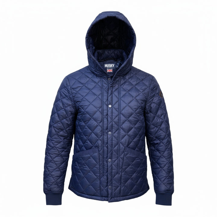 CHAQUETA AÑADIDA CON CAPUCHA AZUL