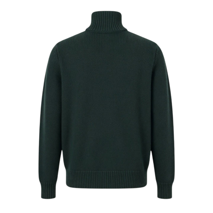 JERSEY CON CREMALLERA FINEZZA 5 LANA MERINOS VERDE