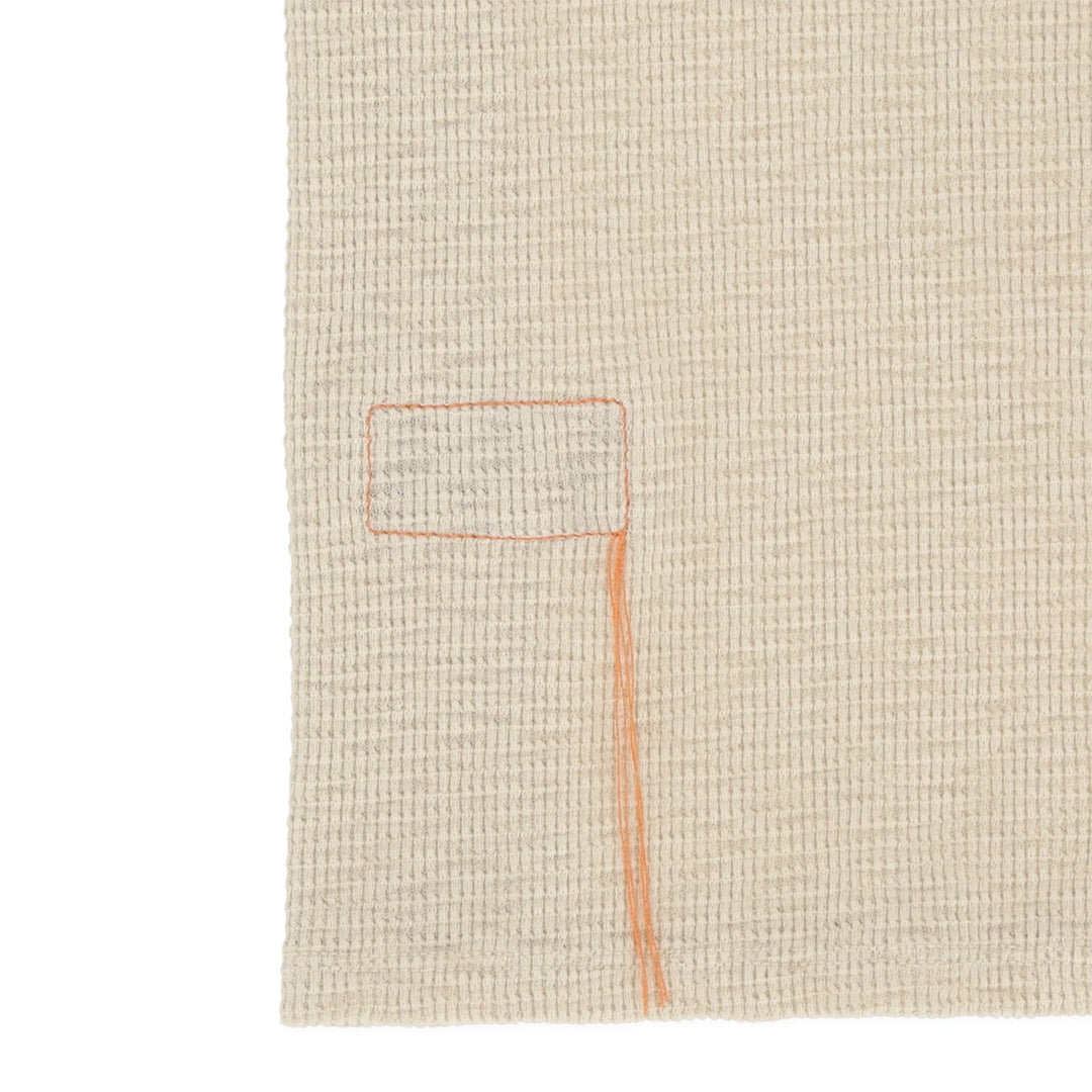 Missourim Polo en Jersey Waffle Manga Corta Beige