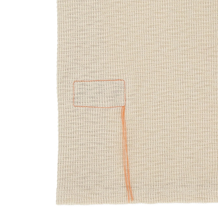 Missourim Polo en Jersey Waffle Manga Corta Beige