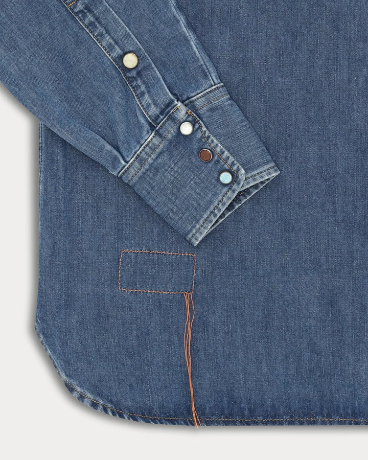NTEX CAMISA TEJANA DENIM STONE WASH