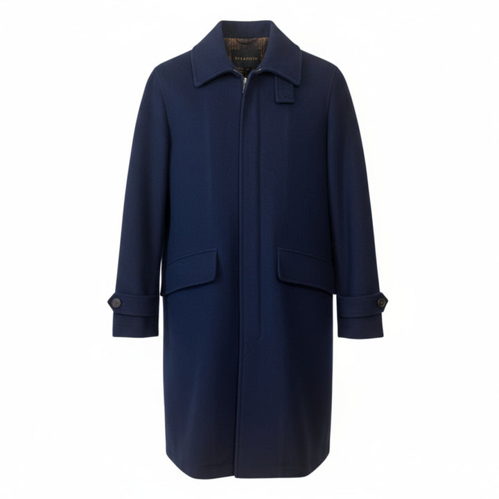 ABRIGO CON CREMALLERA AZUL