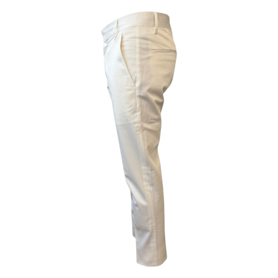 Pantalón bolsillos americanos slim corto Off White