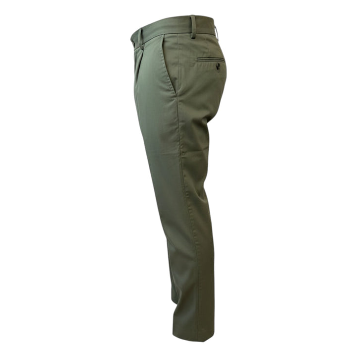 Pantalón Ultralight con Elástico y Pinzas Green Military