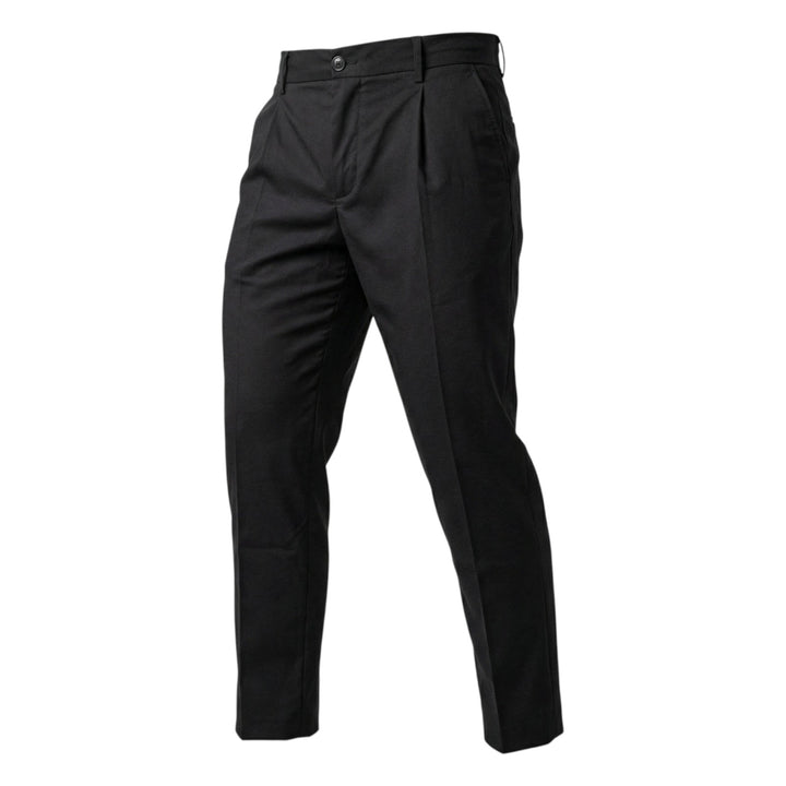 Pantalón con elástico y pinzas en Tasmania Black