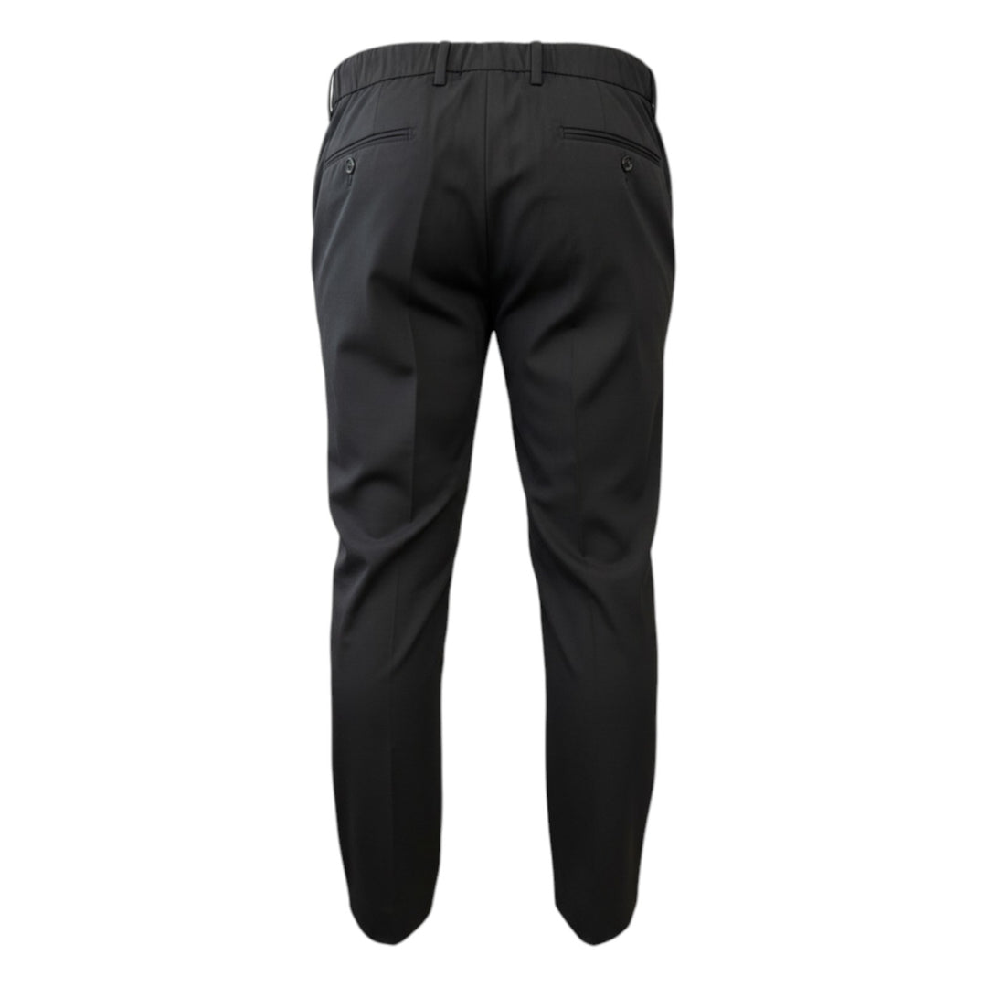 Pantalón con elástico y pinzas en Tasmania Black