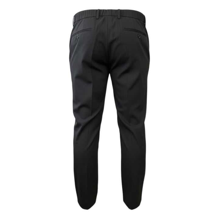 Pantalón con elástico y pinzas en Tasmania Black