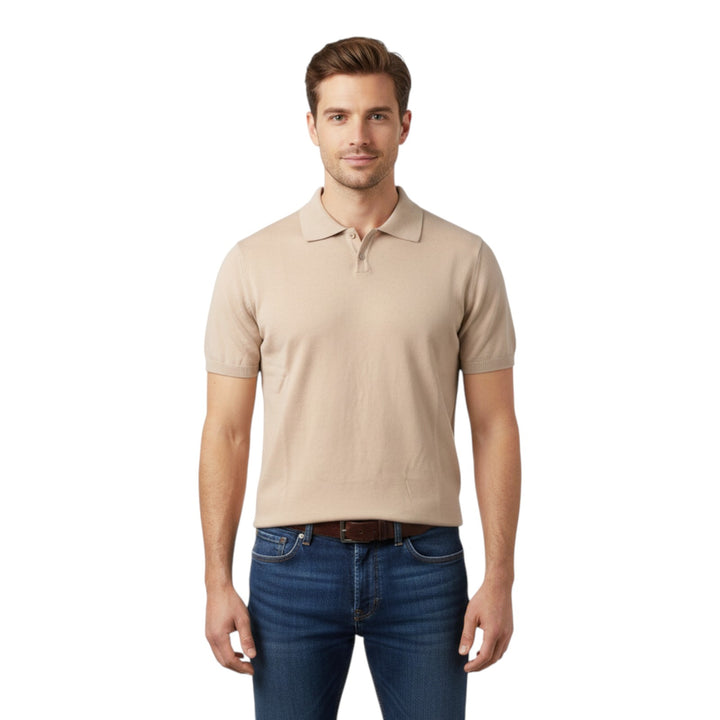 Polo Manga Corta Algodón Peinado Cuerda