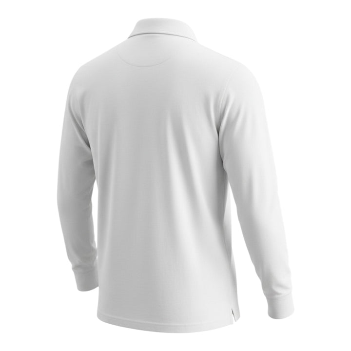 Polo Manga Larga York Jersey White