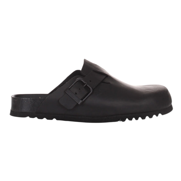 SANDALIAS OLIVER EN PIEL ENGRASADA NEGRO