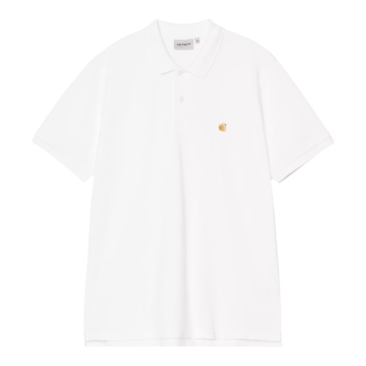 S/S Chase Polo de Piqué Blanco / Oro