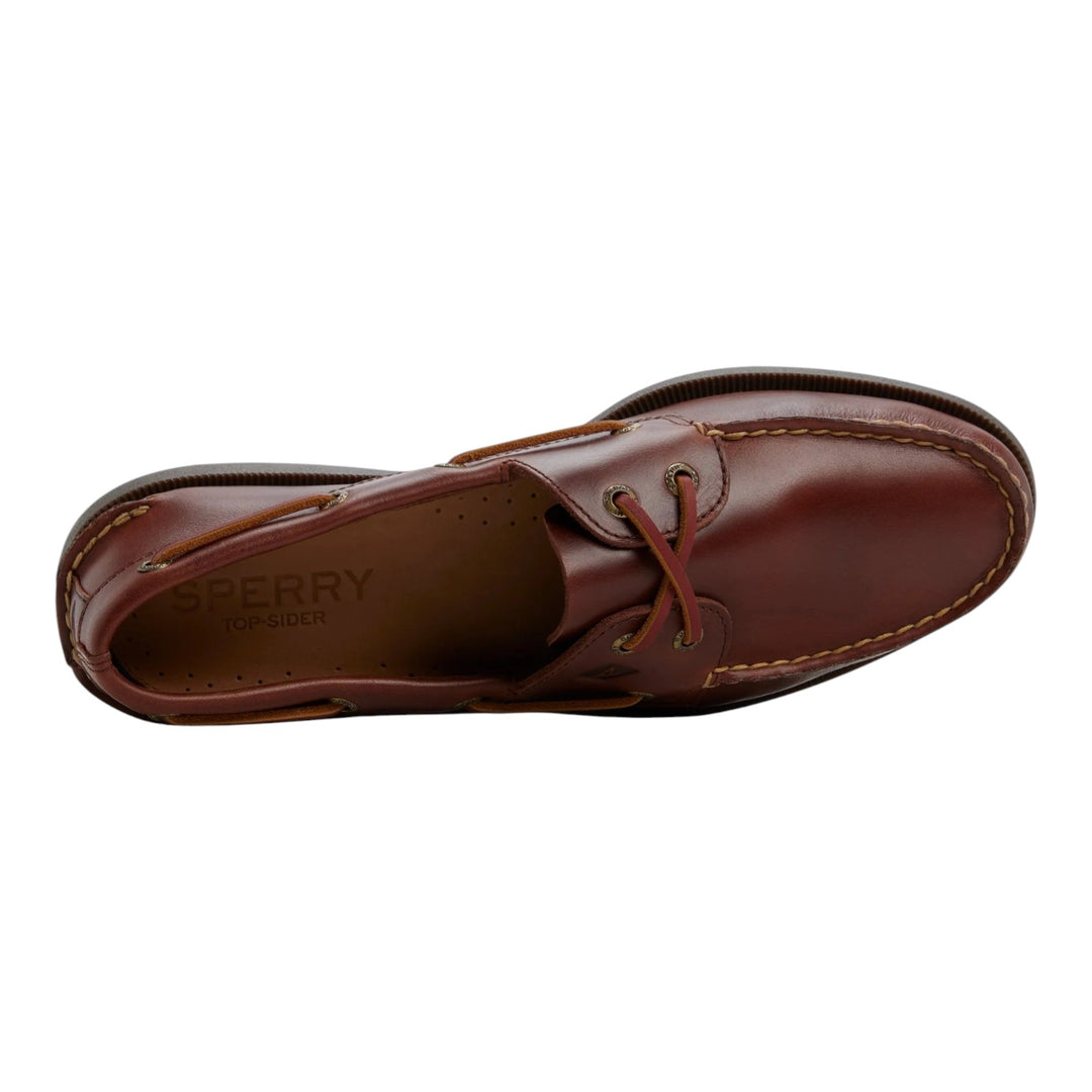 Náutico Authentic Original 2 ojales en Piel Auténtica Burdeos