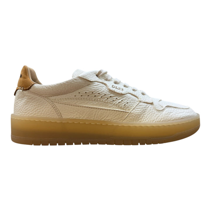 Sneakers Jannik en auténtica piel de ciervo Mantequilla-Cuero