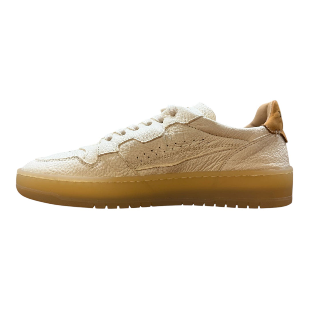 Sneakers Jannik en auténtica piel de ciervo Mantequilla-Cuero