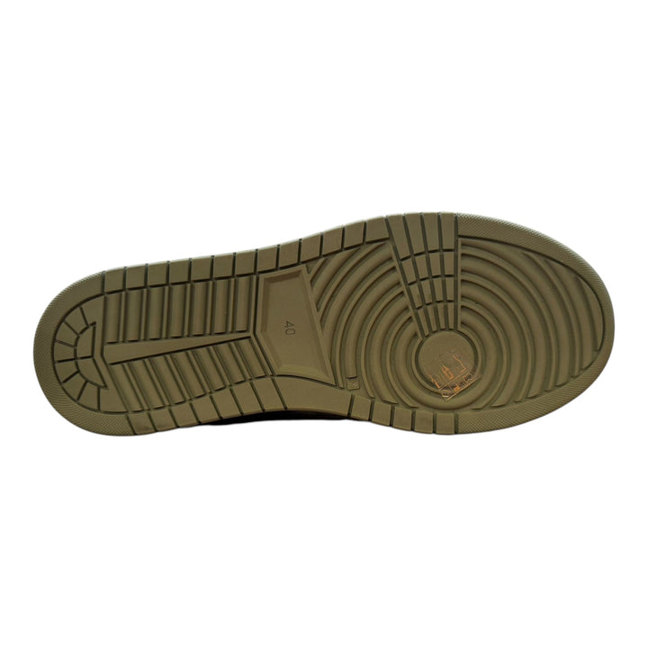Sneakers Jannik en auténtica piel de ciervo militar