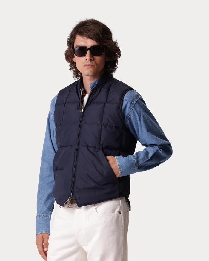 VEST1 chaleco en nylon azul.