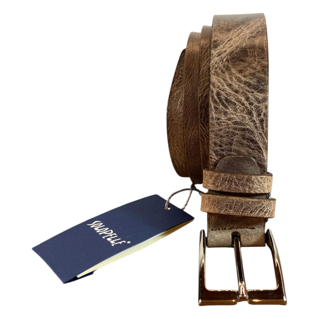 CINTURÓN DE CUERO MARRÓN VINTAGE