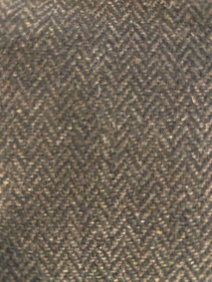 CAMISA ACOLCHADA DE LANA A RAYAS MARRÓN