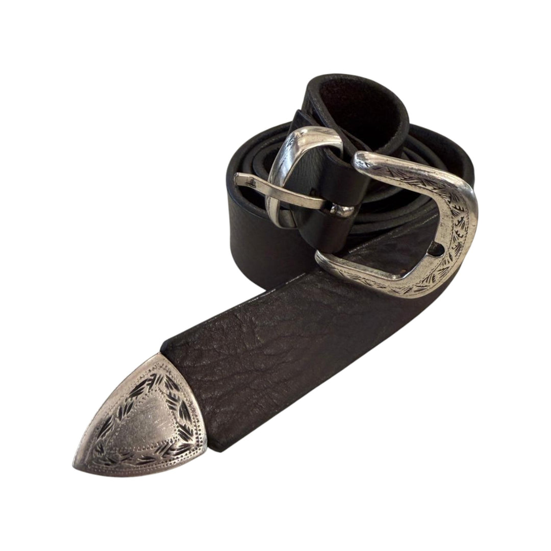 CINTURA DE CUERO TESTA DI MORO