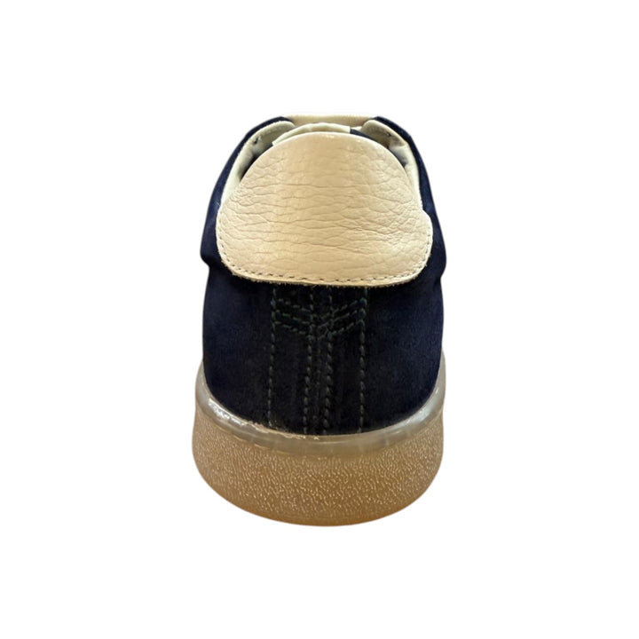 Zapatillas deportivas de ante auténtico azul y blanco