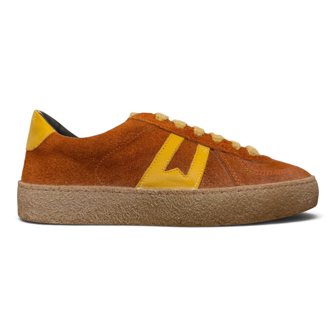 SNEAKERS KAZAN PIEL ANTE AUTÉNTICA ORANGE