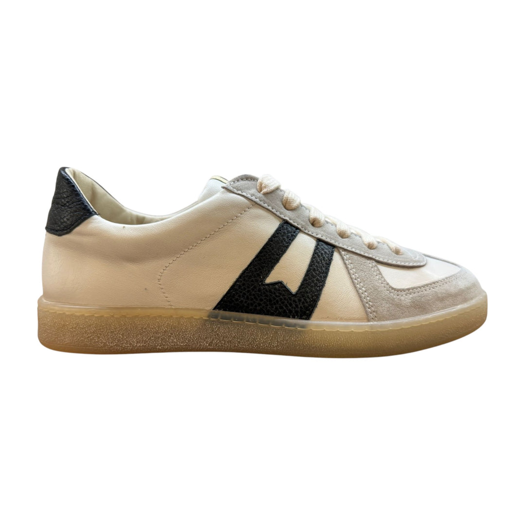 Zapatillas deportivas de piel auténtica blanco-negro