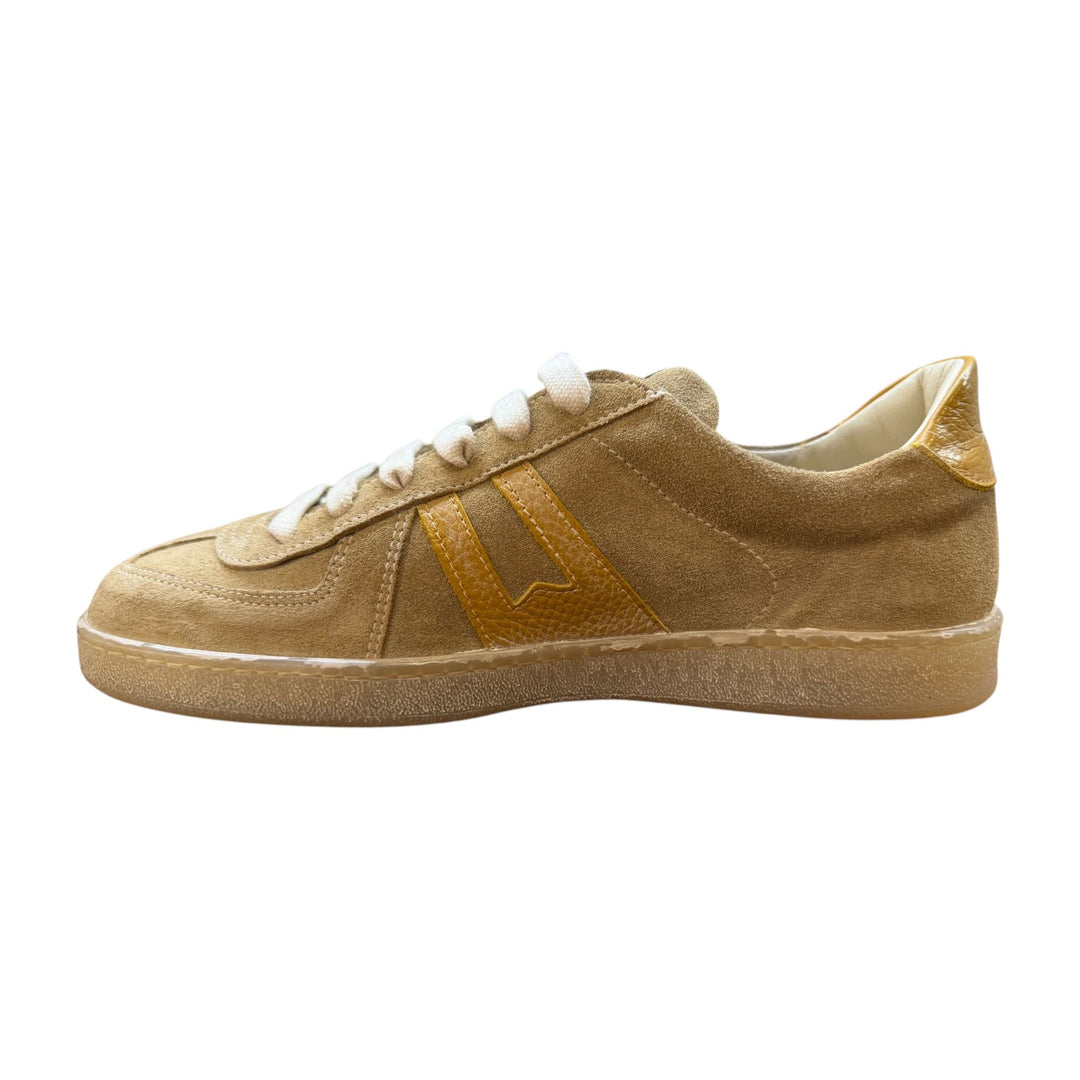 Zapatillas deportivas de ante auténtico beige-ocre