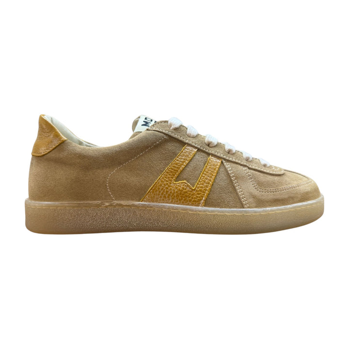 Zapatillas deportivas de ante auténtico beige-ocre
