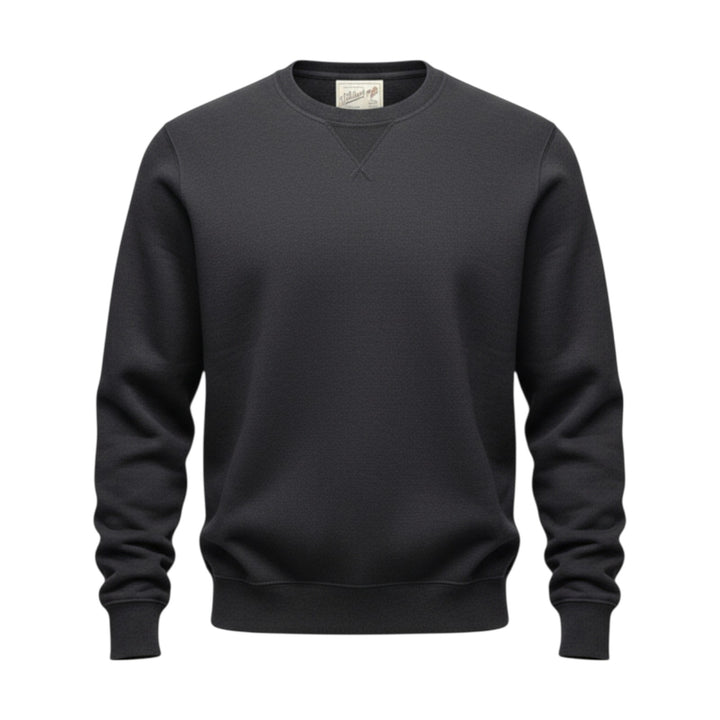 SUDADERA DE CUELLO REDONDO DE LANA VERMONT NEGRA