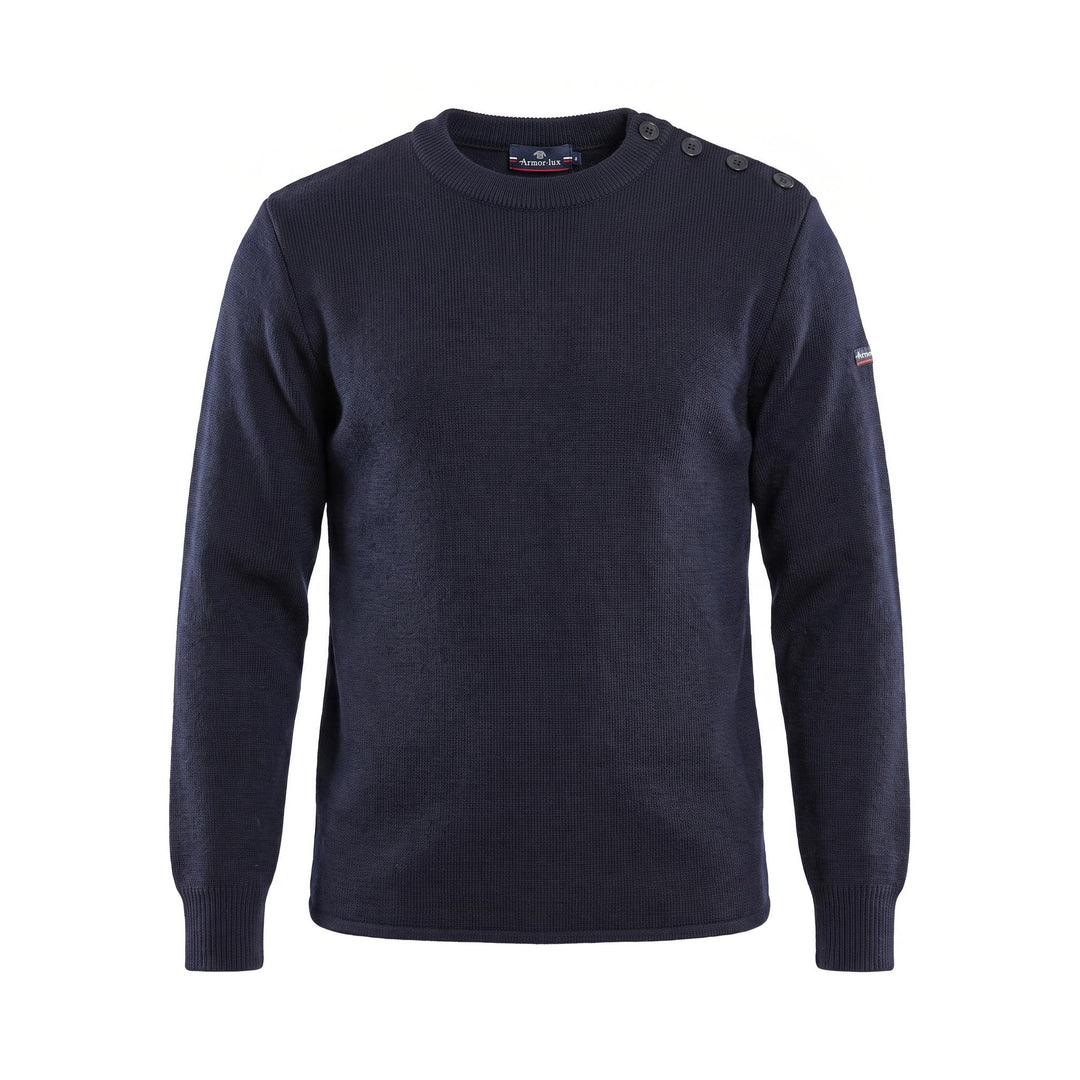 Armor lux Pull marin uni Fouesnant Homme Navire Blu Marino Blu - foto 1