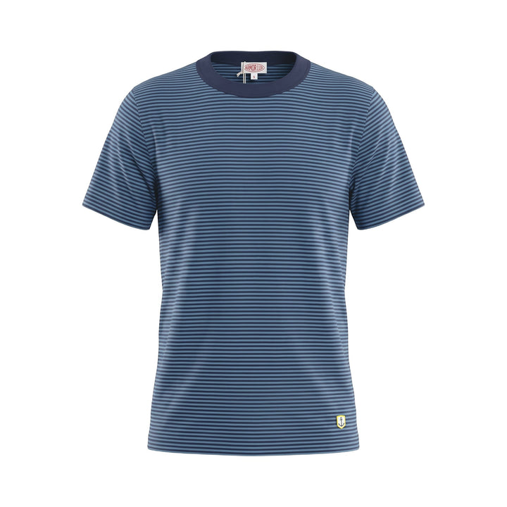 Armor lux T-SHIRT HERITAGE BIO GOTS SAILMAKER NAVIRE/TEAL Blu - foto 1