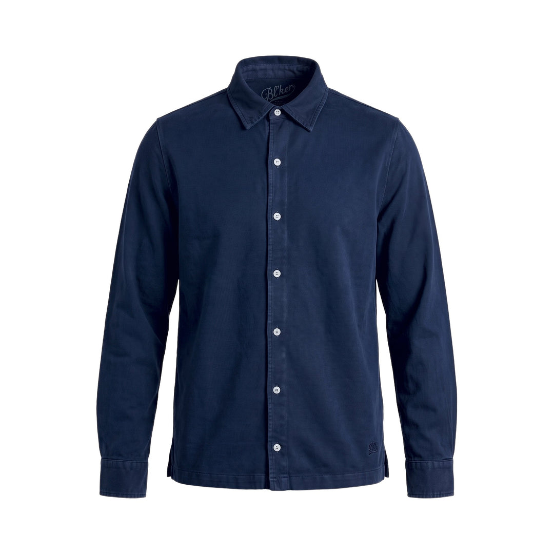 Bl'ker Vintage CAMICIA CARBON BRUSHED SUFFOLK NAVY Blu - foto 1