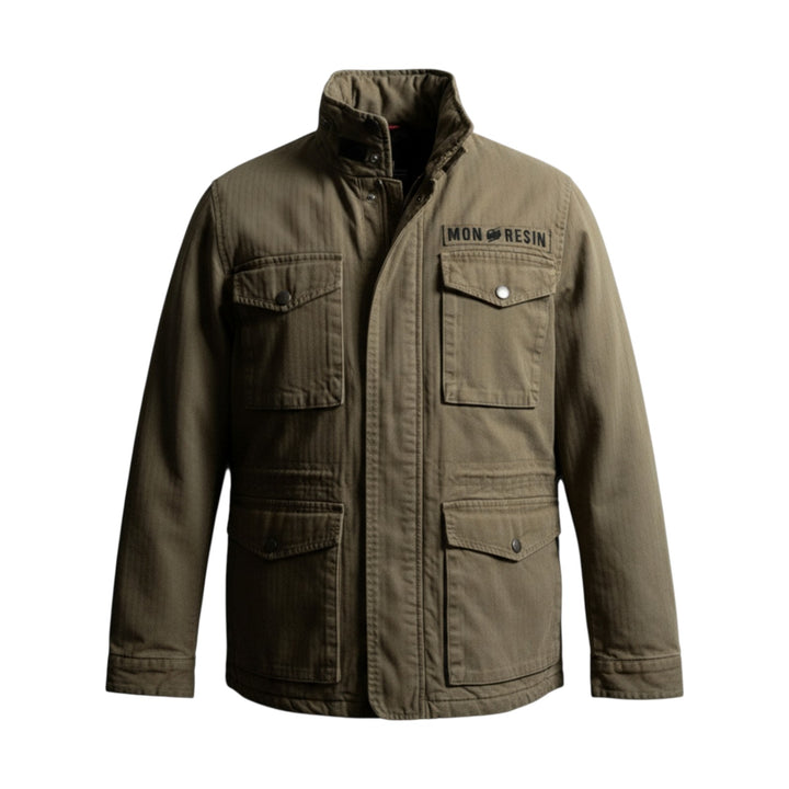 Chaqueta M65 HERRINGBONE VERDE