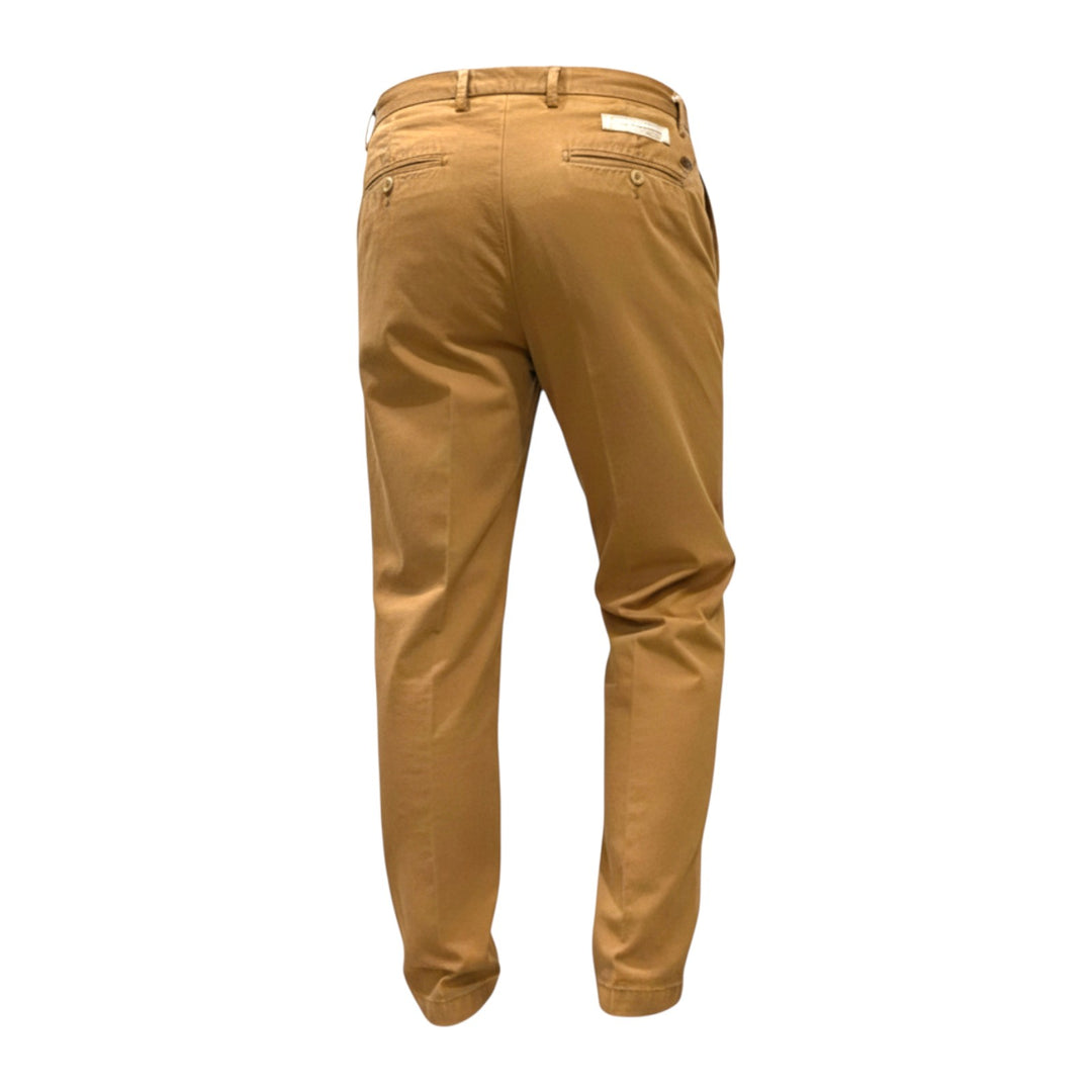 PANTALONES PORTOBELLO DE ALGODÓN COGNAC