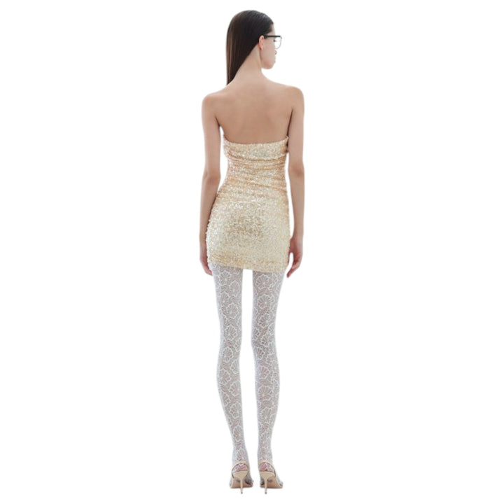 VESTIDO TUBE ROSA VAINILLA