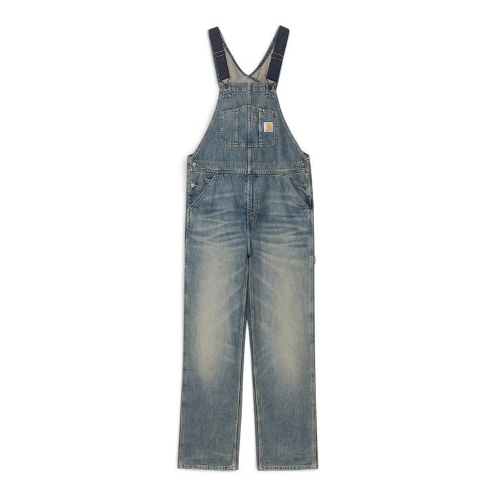 Carhartt Wip BIB OVERALL DENIM 12 OZ BLUE WORN USED WASH Blu - foto 1