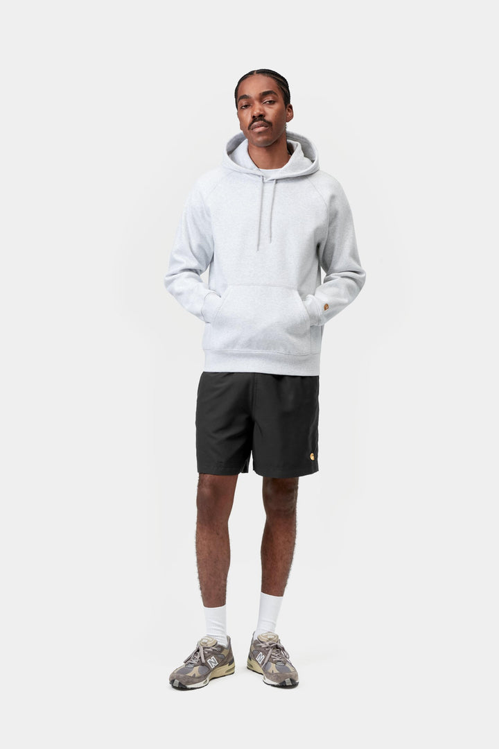 Carhartt Wip Chase Swim Trunks Black / Gold Nero - foto 5