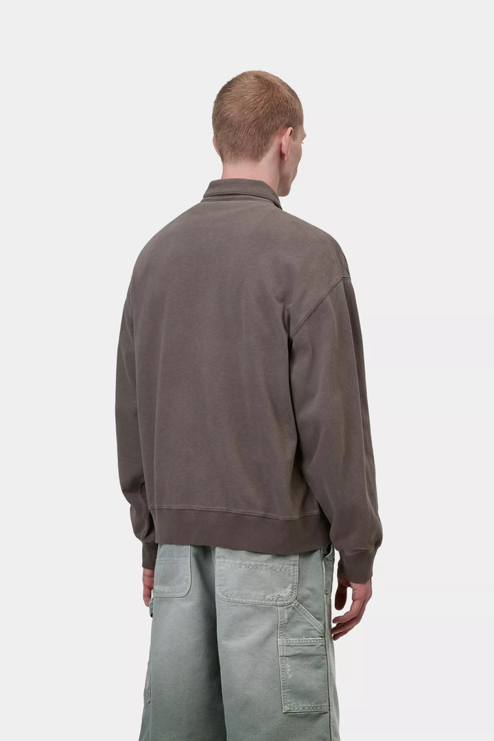 Carhartt Wip HARPER POLO TOBACCO GARMENT DYED Marrone - foto 4