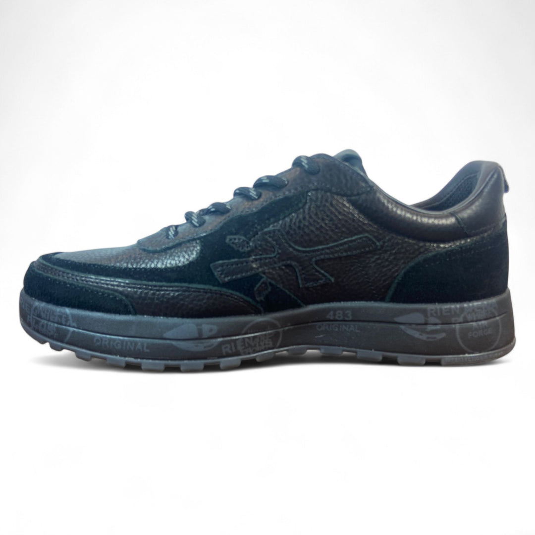 Zapatillas deportivas para hombre de piel negra NOUS Negro 7732