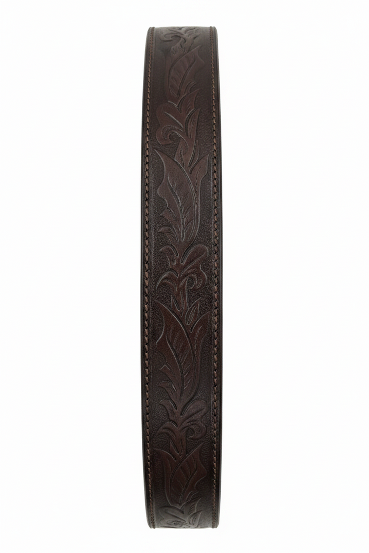 CINTURÓN DE PIEL AUTÉNTICA LABRADA WESTERN