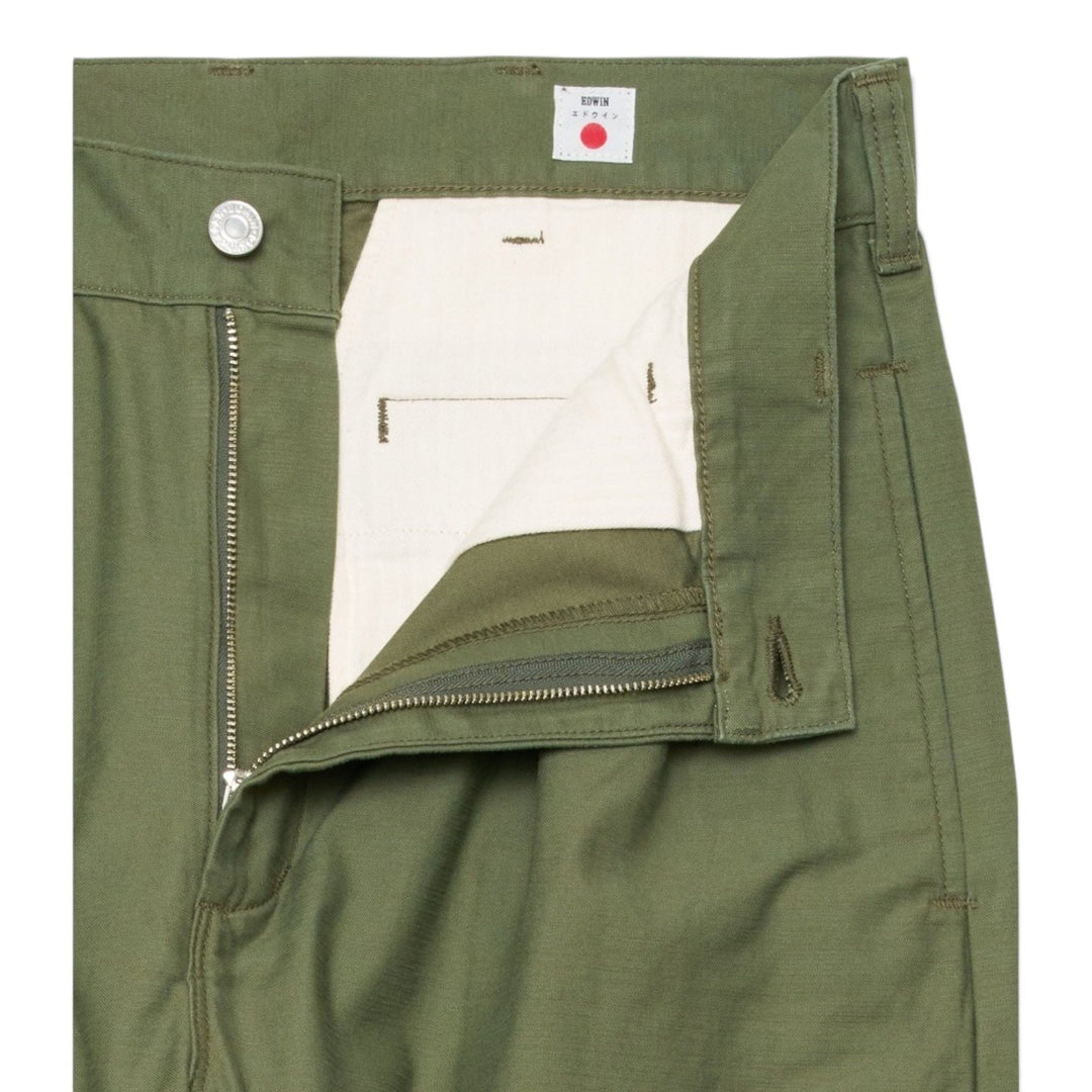 Edwin 2 TUCK PANT JAPN OLIVE Verde - foto 7