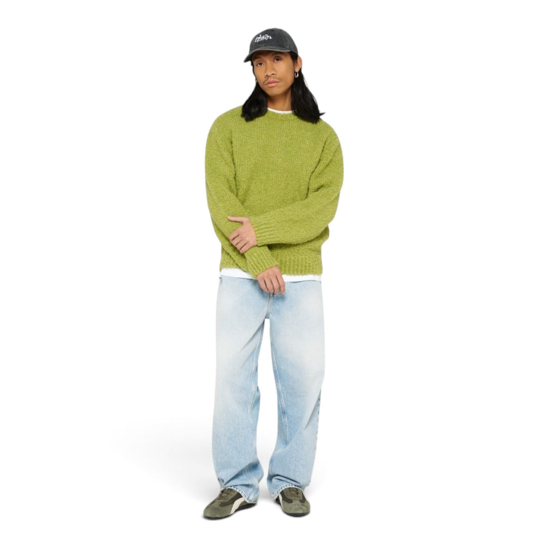 Edwin DUN TEXTURED SWEATER PEA Verde - foto 2