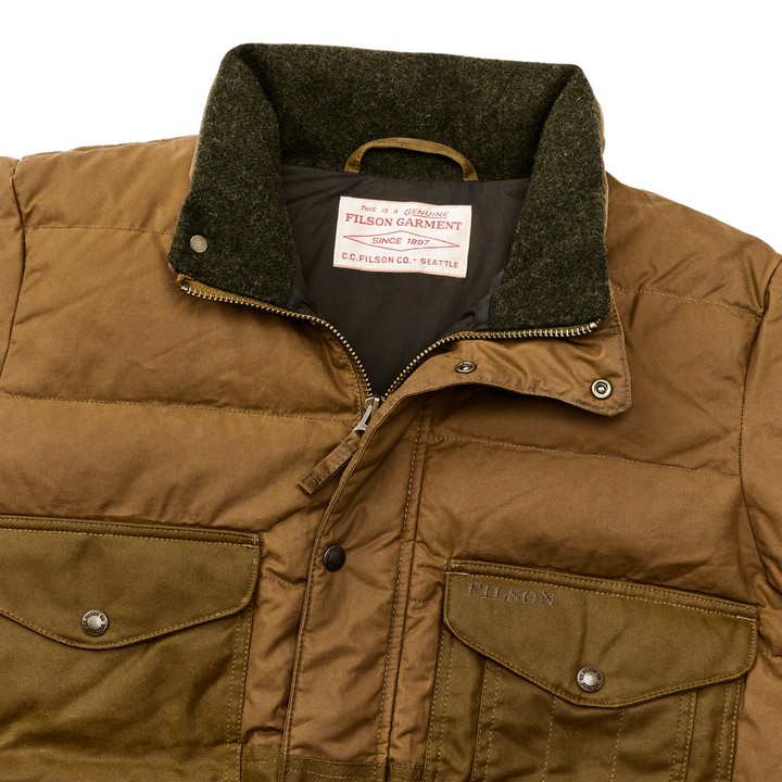 Filson Down Cruiser Jacket Dark Tan Marrone - foto 6
