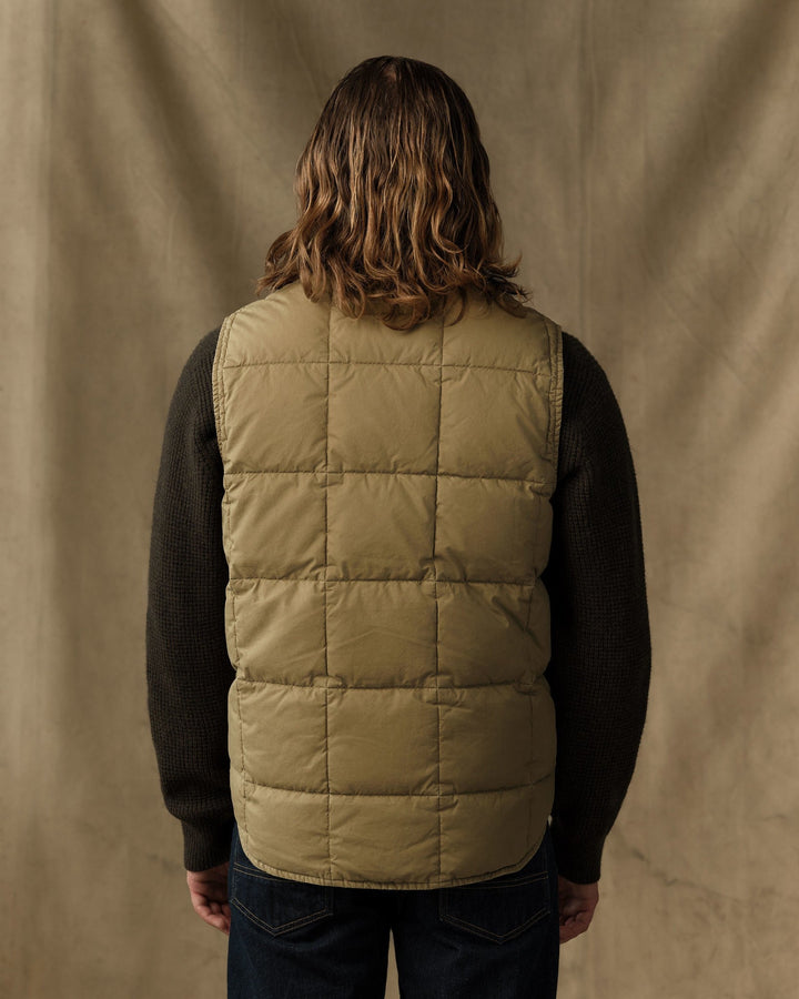 Filson Heritage Cotton Down Vest Light Brown Beige - foto 2