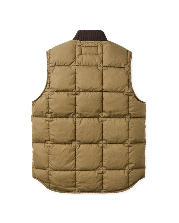 Filson Heritage Cotton Down Vest Light Brown Beige - foto 6