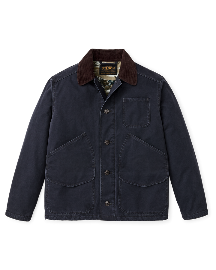 Filson Insulated Canvas Outfitter Jacket Dark Navy Blu - foto 5