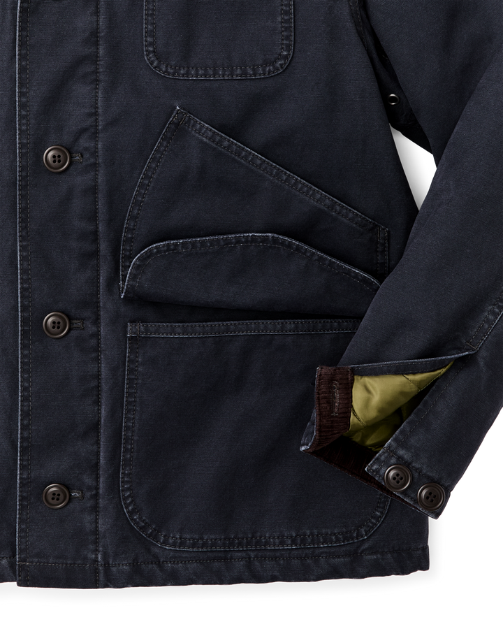 Filson Insulated Canvas Outfitter Jacket Dark Navy Blu - foto 7